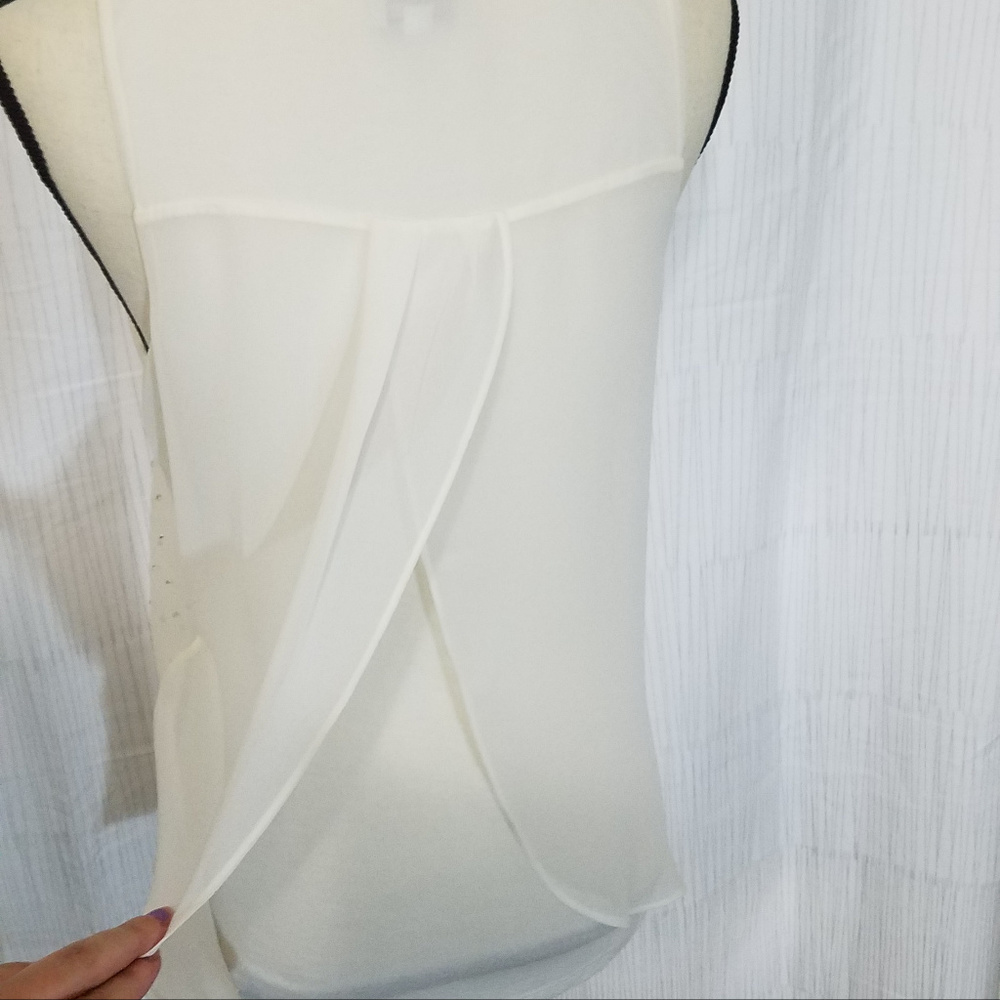 EXPRESS WHITE SLEEVELESS RHINESTONE TANK TOP SMALL - Picture 7 of 7